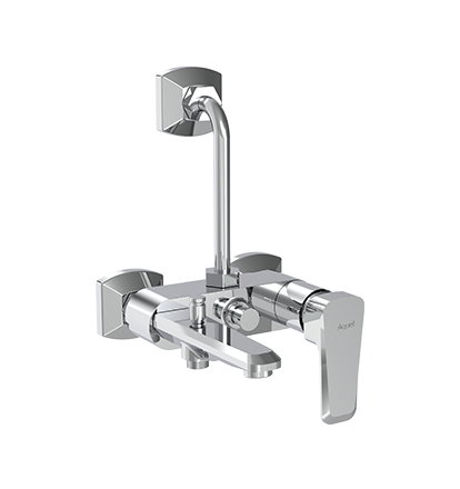 Single Lever Bath and Shower Mixer 3 in 1 with Provision for Hand Shower and Overhead Shower