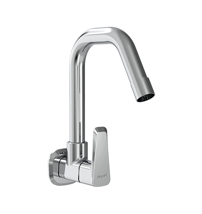 Sink Cock with Swinging Spout Wall Mounted