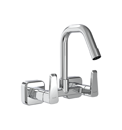 Sink Mixer with Swinging Spout Wall Mounted