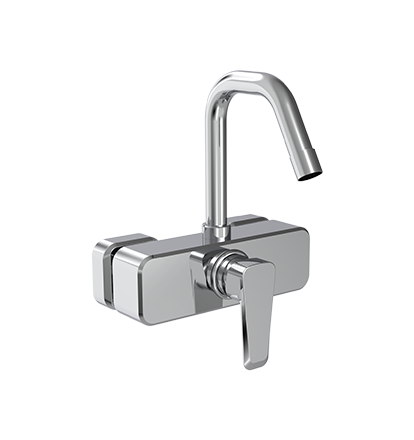 Single Lever Sink Mixer Swinging Spout Wall Mounted