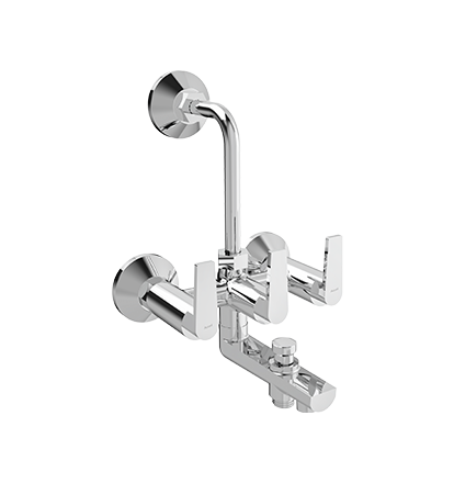 Bath and Shower Mixer 3 in 1 with Provision for Hand Shower and Overhead Shower