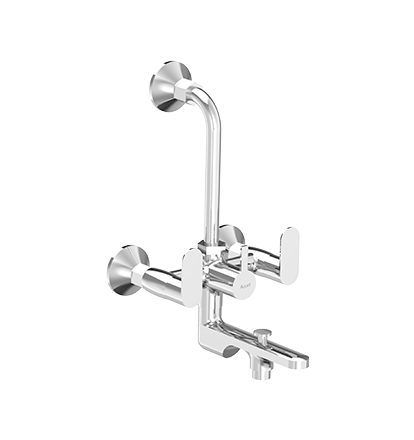 Bath and Shower Mixer 3 in 1 with Provision for Hand Shower and Overhead Shower