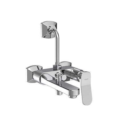 Single Lever Bath and Shower Mixer 3 in 1 with Provision for Hand Shower and Overhead Shower