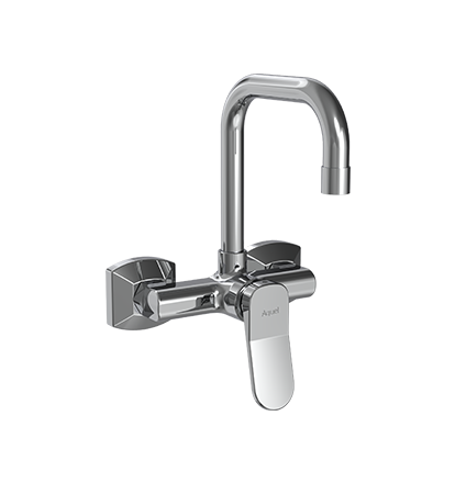 Single Lever Sink Mixer Swinging Spout Wall Mounted