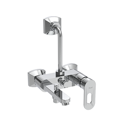 Single Lever Bath and Shower Mixer 3 in 1 with Provision for Hand Shower and Overhead Shower