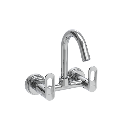 Sink Mixer with Swinging Spout Wall Mounted