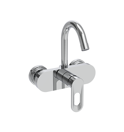 Single Lever Sink Mixer Swinging Spout Wall Mounted