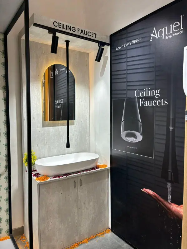 ceiling faucet bathroom